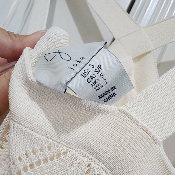 Joie ivory crochet midi dress - Picture 9 of 9